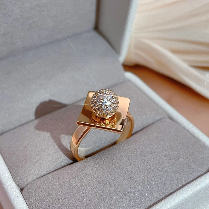 585 Rose Gold Color Women's Ring