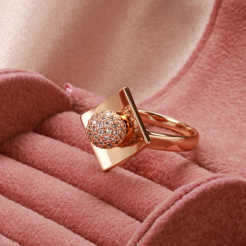 585 Rose Gold Color Women's Ring