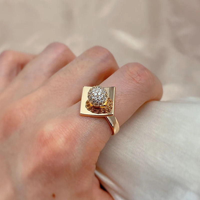 585 Rose Gold Color Women's Ring