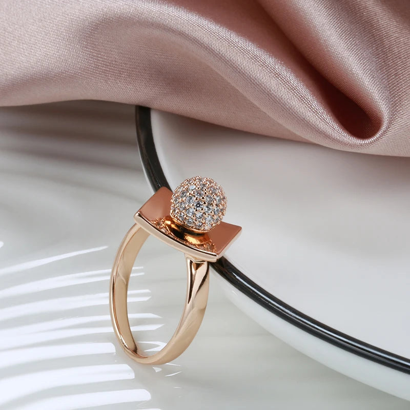 585 Rose Gold Color Women's Ring